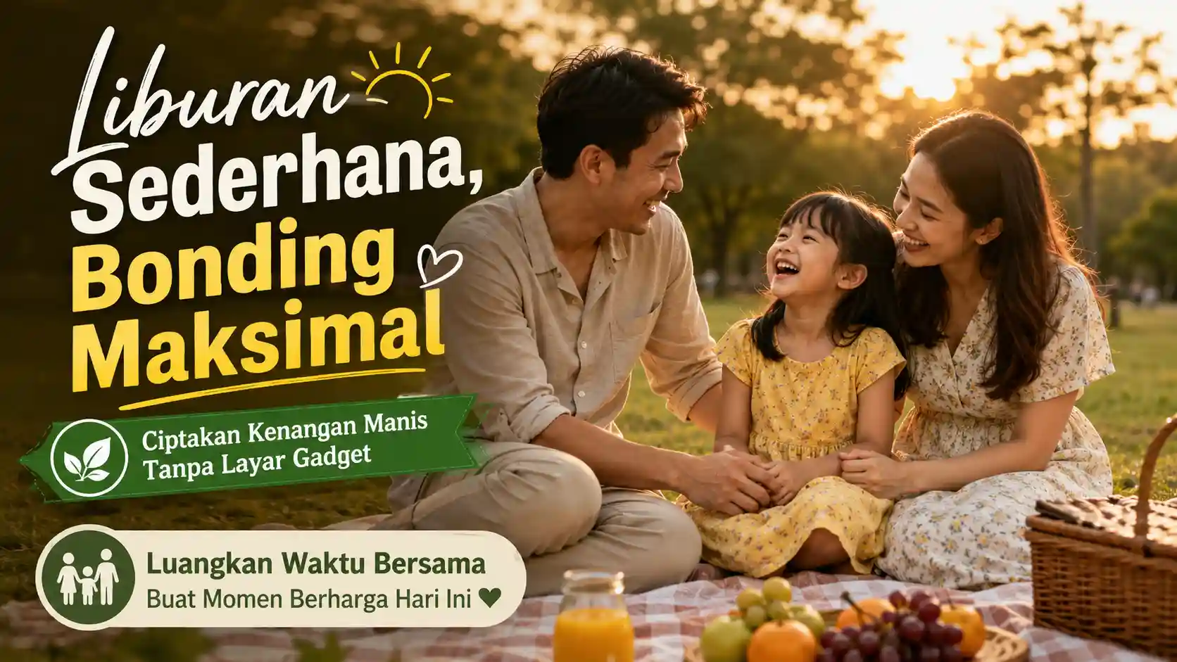 liburan sederhana bersama anak