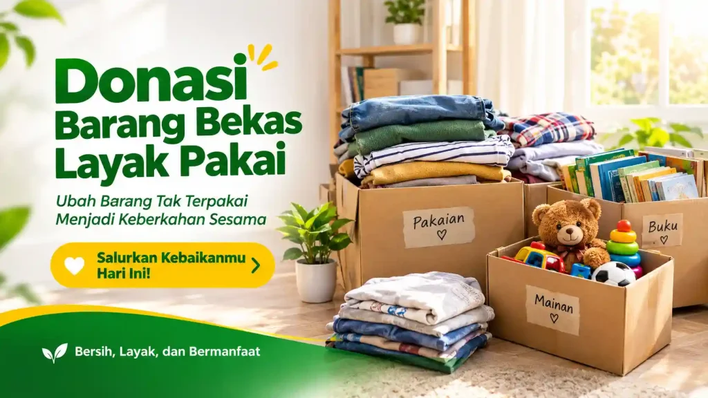 donasi barang bekas layak pakai